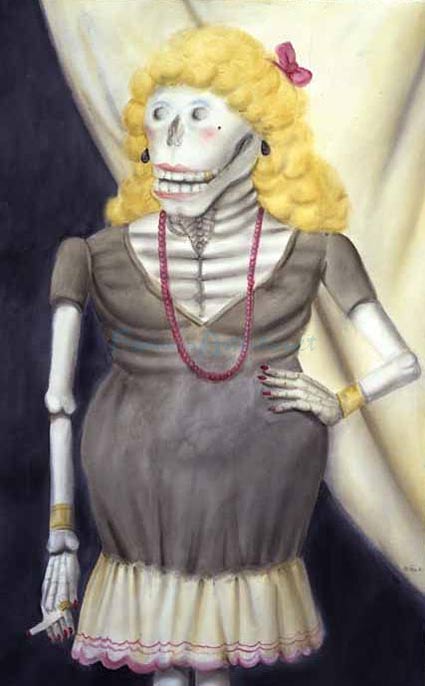 Skeleton Woman by Fernando Botero