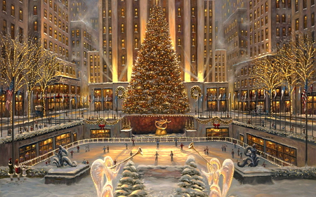 Rockefeller Plaza Christmas tree