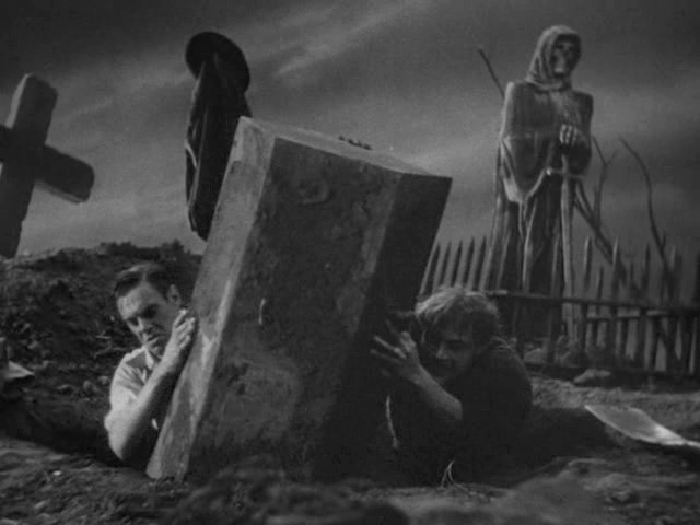 Dr. Frankenstein and his hunchback assistant rob graves. 