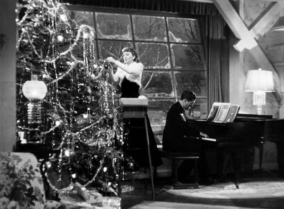 Barbara Stanwyck in a scene from the 1945 movie "Christmas in Connecticut."