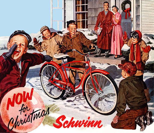 What American boy didn't wish for a bicycle for Christmas?