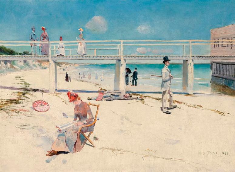 A Holiday in Mentone by Charles Conder