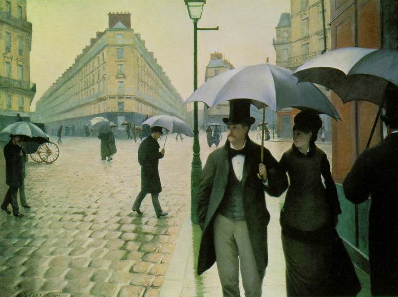 Paris on a Rainy Day by Gustave Caillebotte (1877)