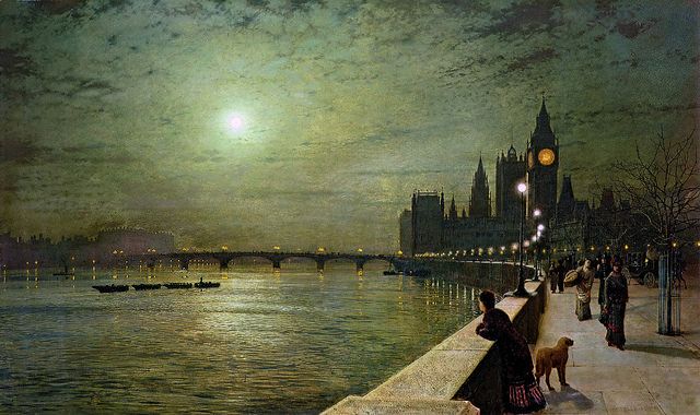 John Atkinson Grimshaw, Reflection on the Thames, 1880