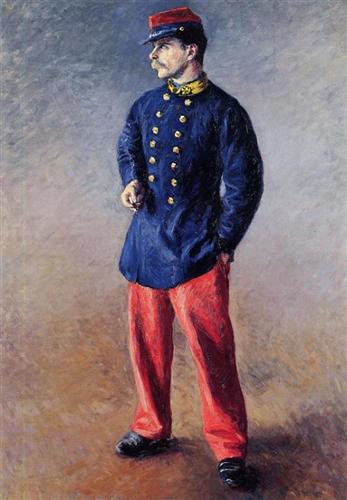 Gustave Caillebotte ~ A Soldier (1881)