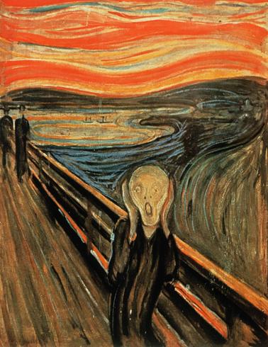 1893 --- The Scream by Edvard Munch --- Image by © Burstein Collection/CORBIS