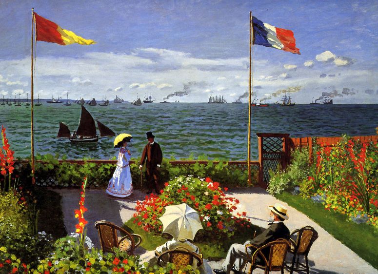 Monet ~ Garden at Sainte-Adresse (1867)