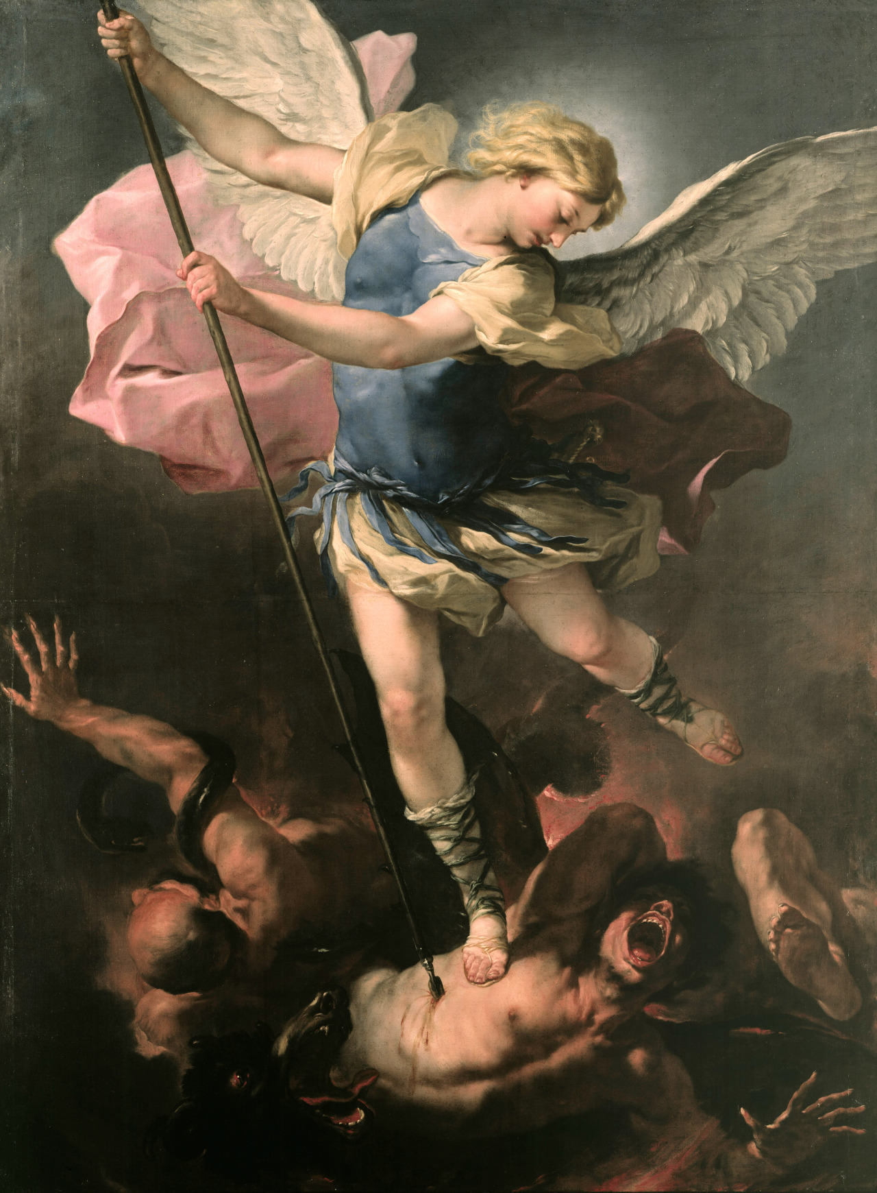 Luca Giordano (1634-1705), St Michael defeating Lucifer, 1663