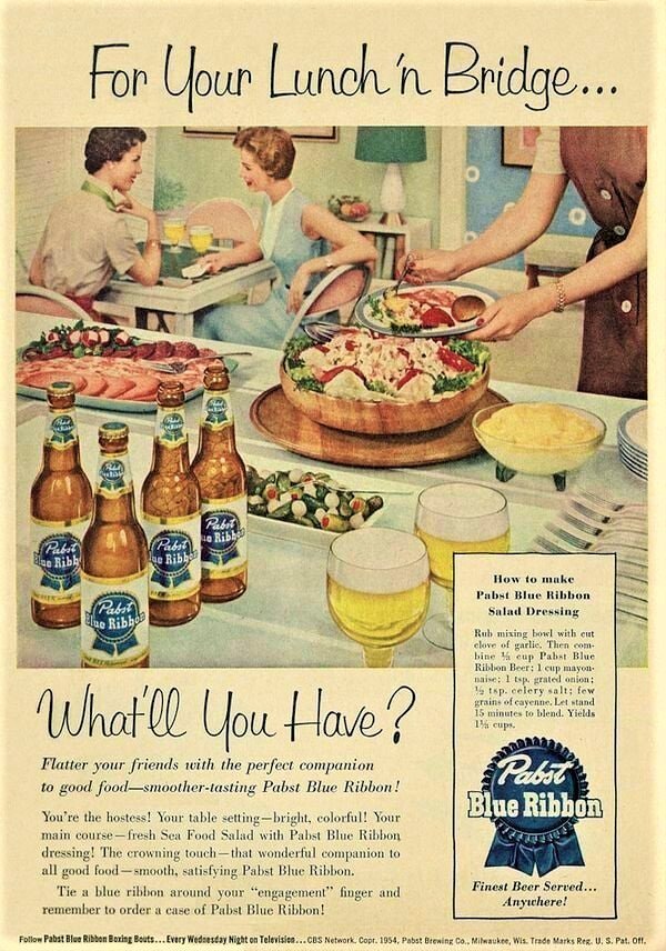 1954 ~ Pabst Blue Ribbon
