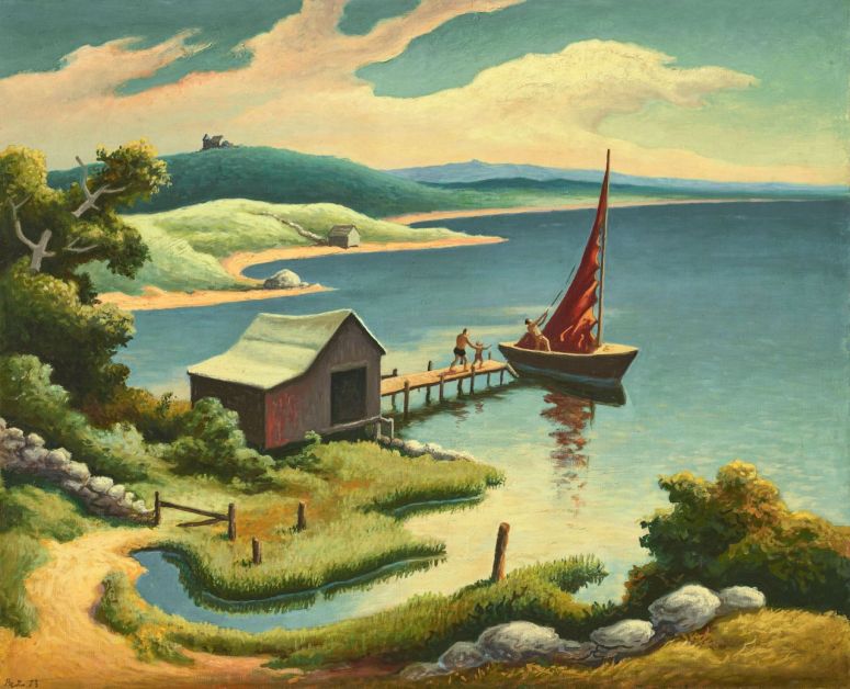 1953 ~ Nashaquitsa by Thomas Hart Benton (1889-1975)