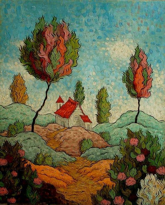 Hills and Dales ~ A Painting by Mark Dale Briscoe